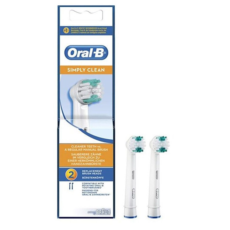 سری یدک مسواک برقی اورال-بی مدل SIMPLY CLEAN بسته دو عددی