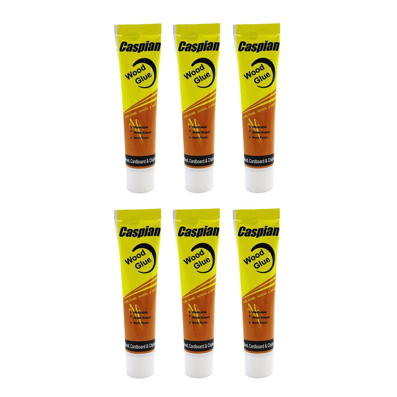 چسب چوب کاسپین مدل Washable حجم 47 میلی لیتر بسته 6 عددی