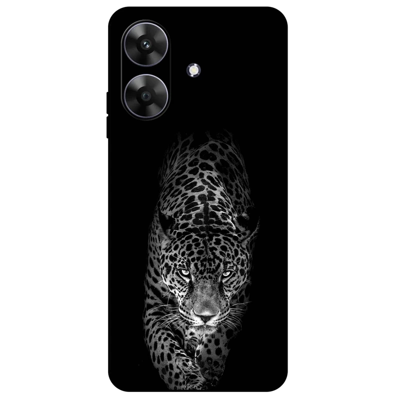 کاور مگافون طرح پلنگ مدل 1879 مناسب برای گوشی موبایل ریلمی Note 60 / Note 60X