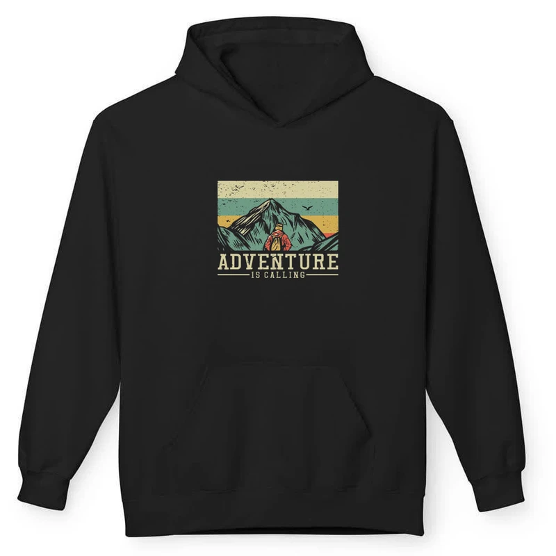 هودی مردانه پاد آفرین مدل اسپرت طرح دار طبیعت کد 0424