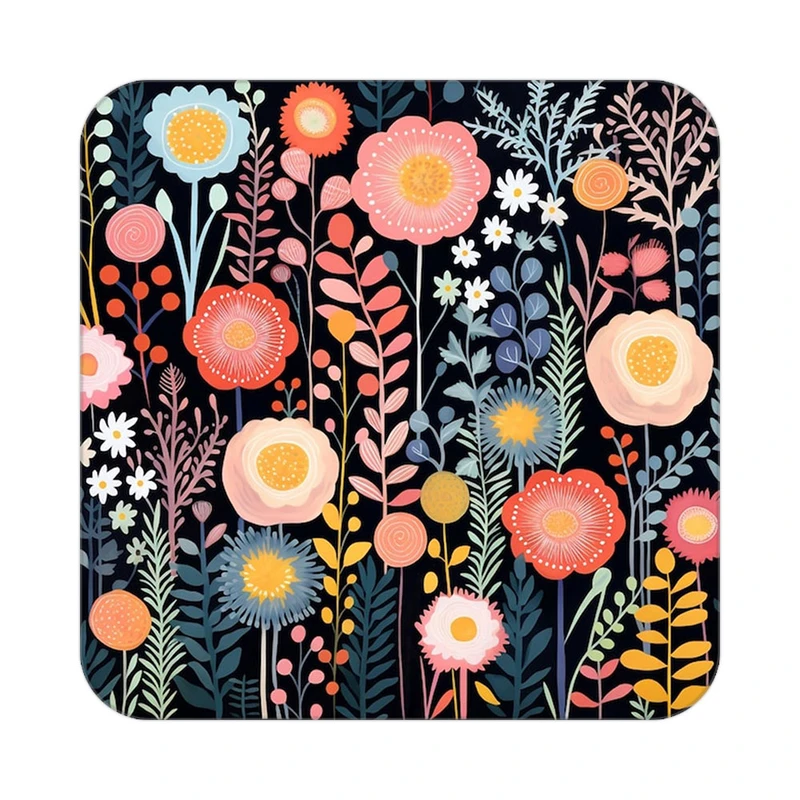 زیر لیوانی کاکتی طرح گل مدل mp17156