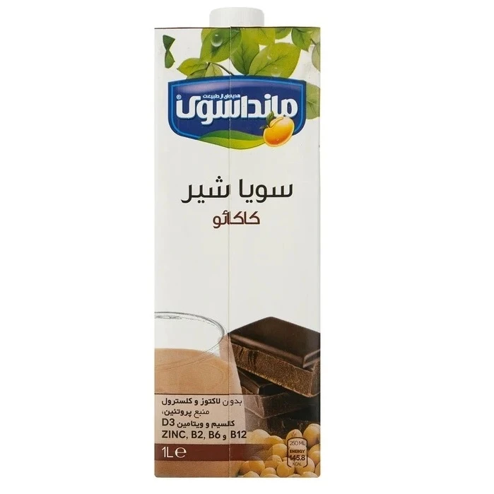 شیرسویا غیرلبنی کاکائو مانداسوی - 1000 میلی لیتر