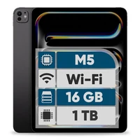 تبلت 13 اینچ اپل مدل IPad Pro 2025 M5 Wi-Fi ظرفیت 1 ترابایت و رم 16 گیگابایت، رزولوشن دوربین 12 مگاپیکسل، پشتیبانی از قلم و کیبورد