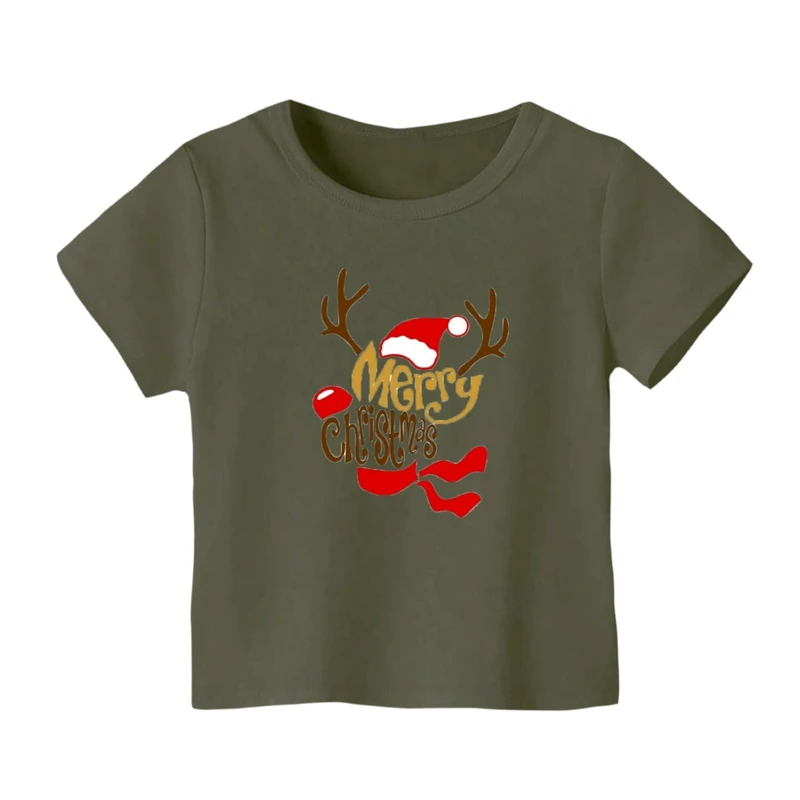 تی شرت آستین کوتاه بچگانه مدل نوشته کریسمس کد 26