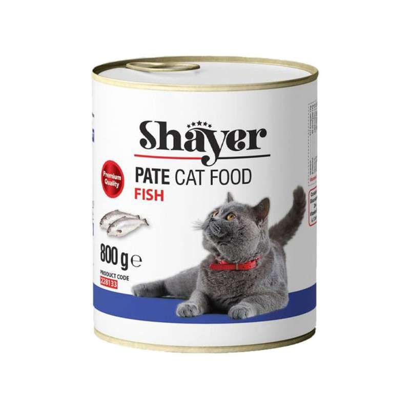 کنسرو غذای گربه شایر مدل پته ماهی وزن 800 گرم کنسرو غذای گربه شایر مدل پته ماهی وزن 800 گرم