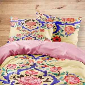 سرویس خواب مدوپد طرح عسل مدل mod00444 یک نفره 4 تکه