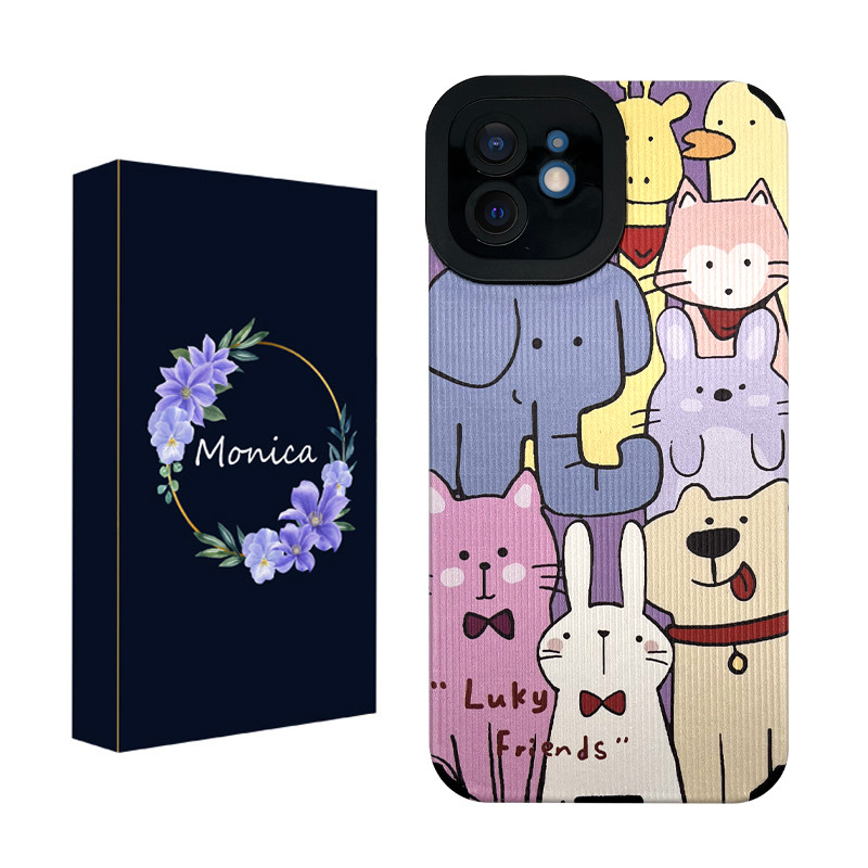 کاور مونیکا مدل کبریتی طرح حیوانات مناسب برای گوشی موبایل اپل iPhone 11