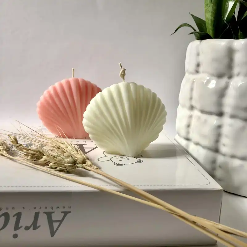 شمع دست ساز مدل صدف