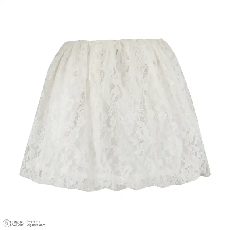 دامن زنانه پپا مدل 006 رنگ سفید