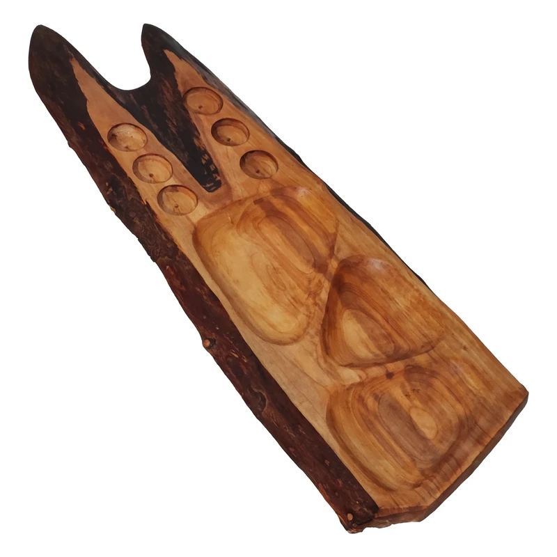 اردور خوری چوبی مدل روستیک توسکا طرح سه خانه کد 003