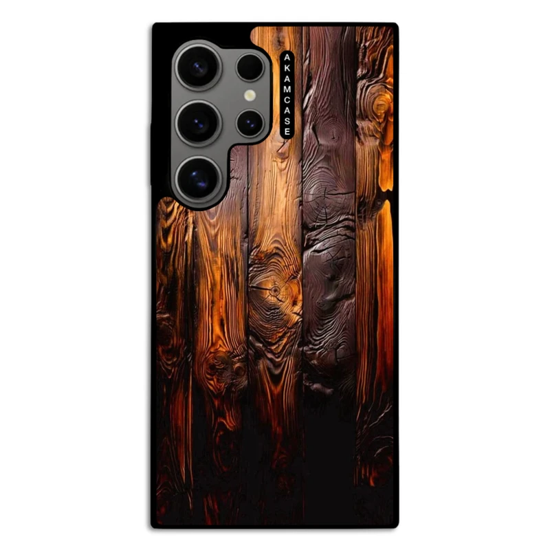 کاور آکام مدل AMC-WSGS24U-WOOD-14 مناسب برای گوشی موبایل سامسونگ Galaxy S24 Ultra