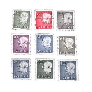 تمبر یادگاری مدل سوئد کد DS4101 مجموعه 9 عددی