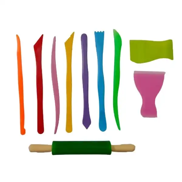 ابزار تزیین فوندانت کیک به گز مدل گلسازی پیکر تراشی مجموعه 10 عددی