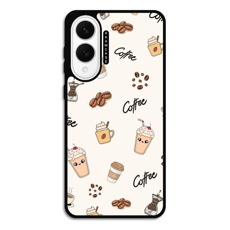 کاور آکام مدل AMC-WSGS25E-COFFEE-5 مناسب برای گوشی موبایل سامسونگ Galaxy S25 Edge