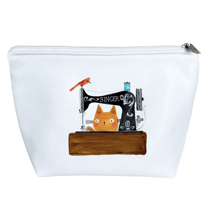 کیف لوازم آرایش دخترانه خندالو مدل گربه خیاط کد H1912