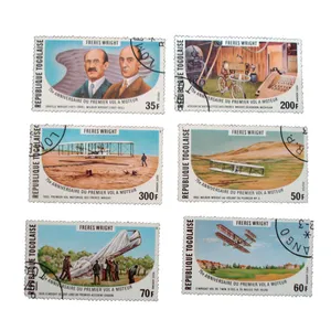 تمبر یادگاری مدل برادران رایت کد bc-1840 مجموعه 6 عددی