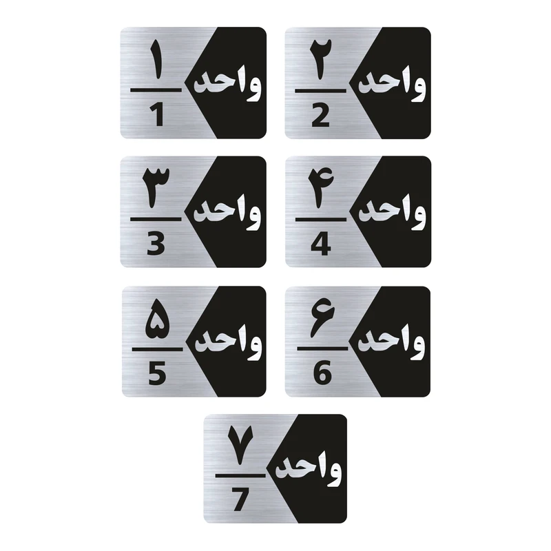 تابلو راهنما طرح واحد مدل GNS307 مجموعه 7 عددی