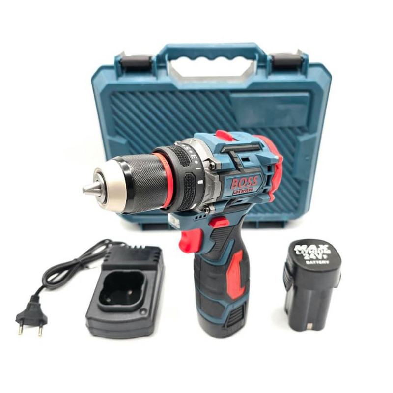 دریل پیچ گوشتی شارژی باس مدل BS-24V-2BK