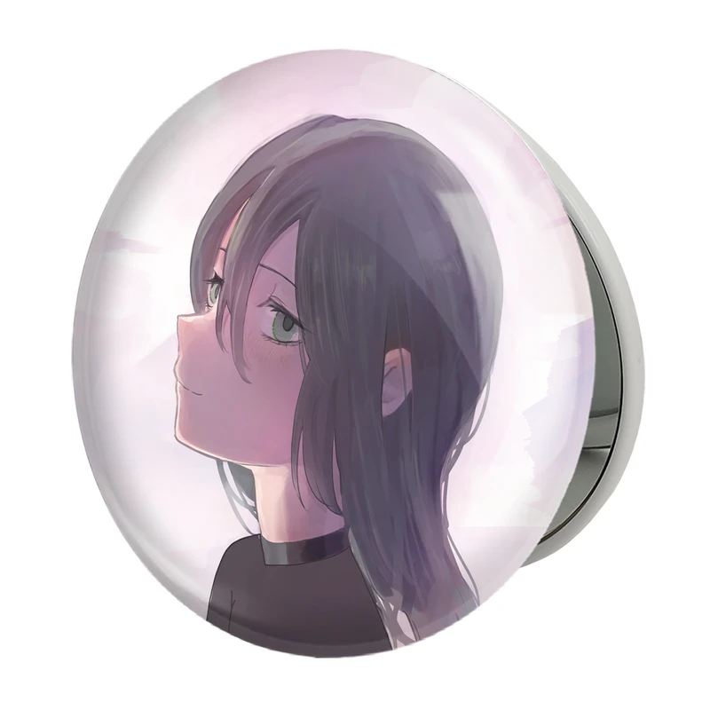 آینه جیبی خندالو طرح ریزه انیمه مرد اره ای Chainsaw Man مدل تاشو کد 23166 