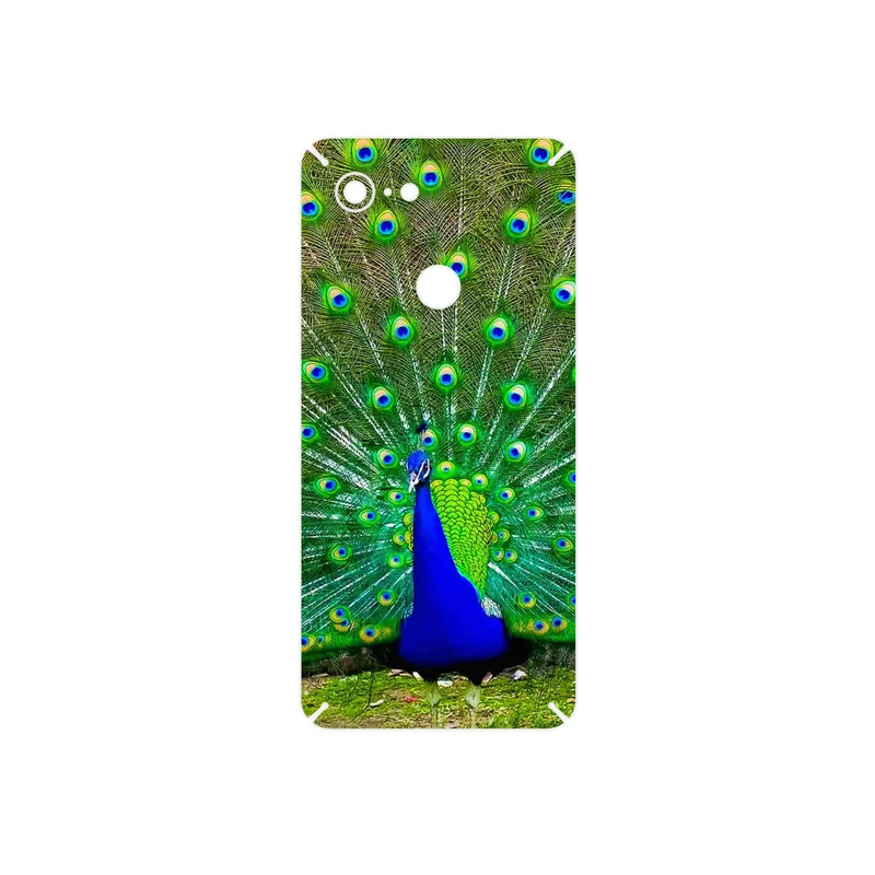 برچسب پوششی ماهوت مدل Peacock مناسب برای گوشی موبایل گوگل Pixel 3