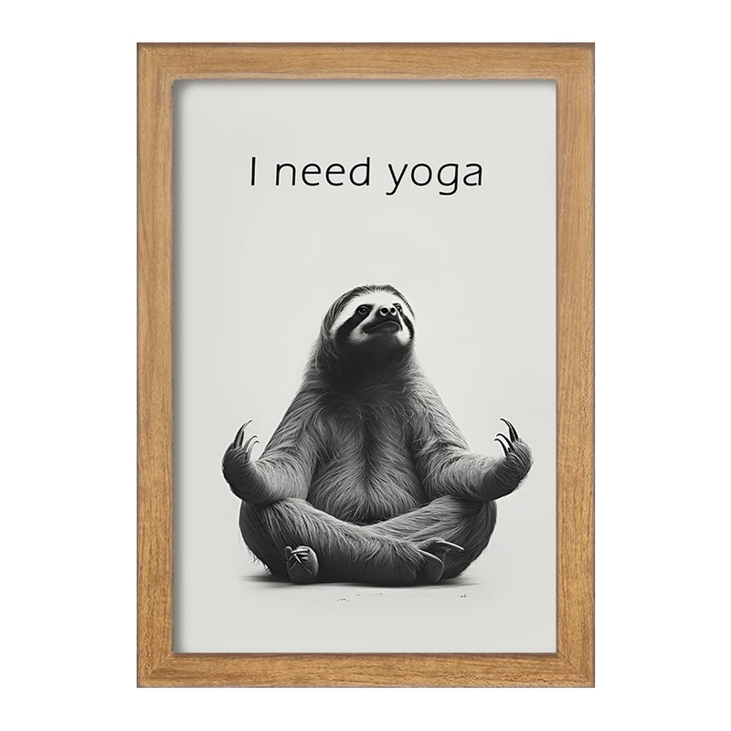 تابلو خندالو مدل I Need Yoga کد F5862