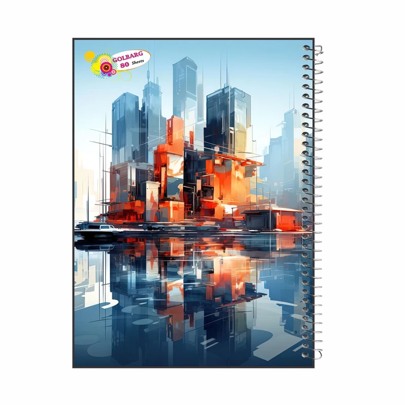 دفتر مشق 80 برگ گلبرگ مدل دبیرستانی کد 5410