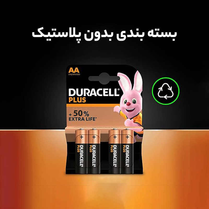 باتری قلمی دوراسل مدل PLUS-LR6 بسته 4 عددی
