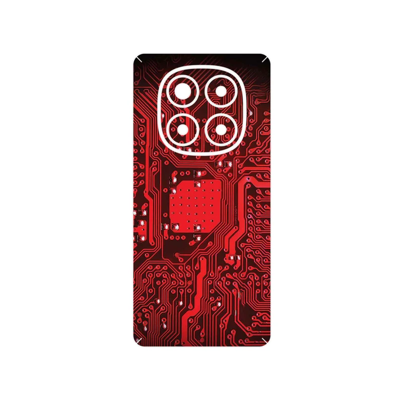 برچسب پوششی ماهوت مدل Red_Printed_Circuit_Board مناسب برای گوشی موبایل شیائومی Redmi Note 14 Pro 4G