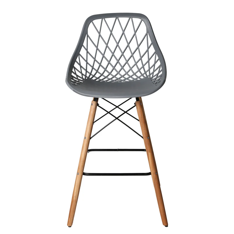 عکس شماره 7 : صندلی اپن مدل الماس فایبرگلاس پایه چوبی