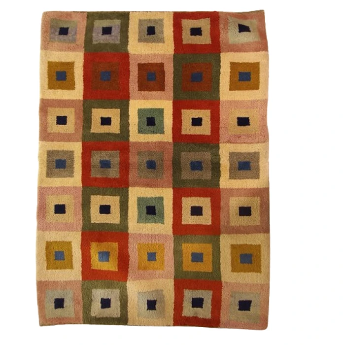 گبه فرش دستباف یک ونیم متری مدل بافت قشقای شیراز کد NKP.Z.N/24