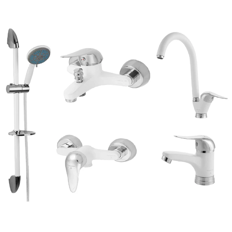 ست شیرآلات ترنم مدل ارکیده پلاسSK مجموعه 5 عددی 