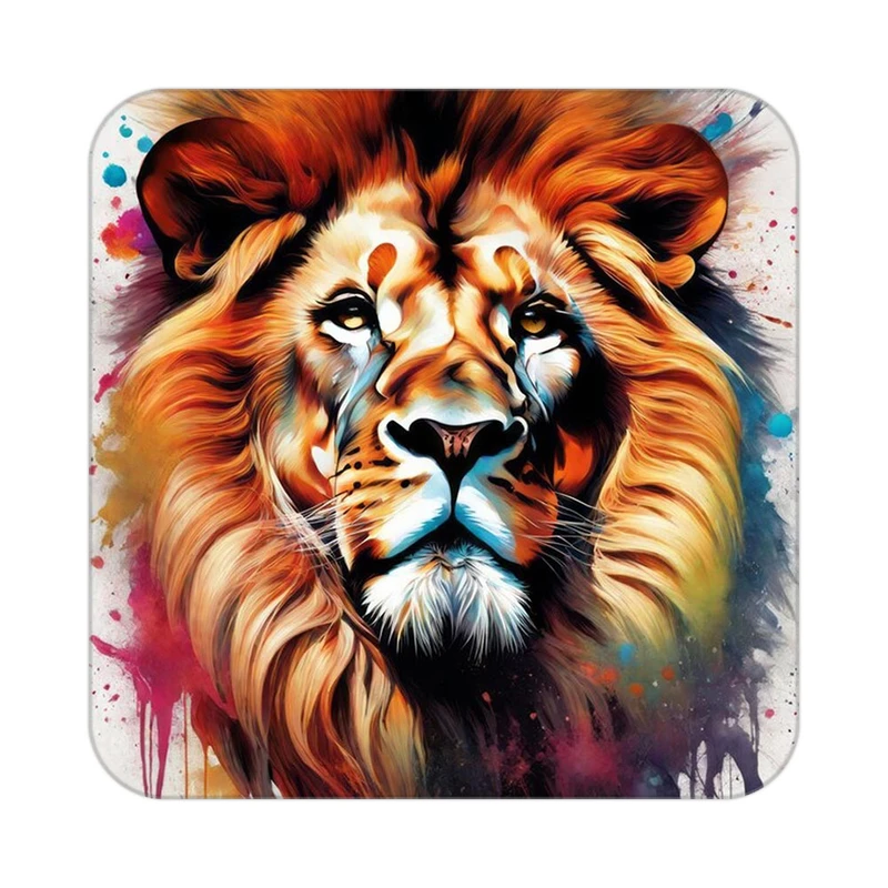 زیر لیوانی کاکتی طرح شیر مدل mp23785