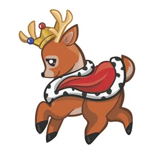 استند تولد طرح کارتنی گوزن شاخ دار کد56