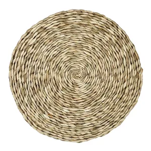 زیرقابلمه ای و زیربشقابی حصیری مدل جالیز بسته 4 عددی