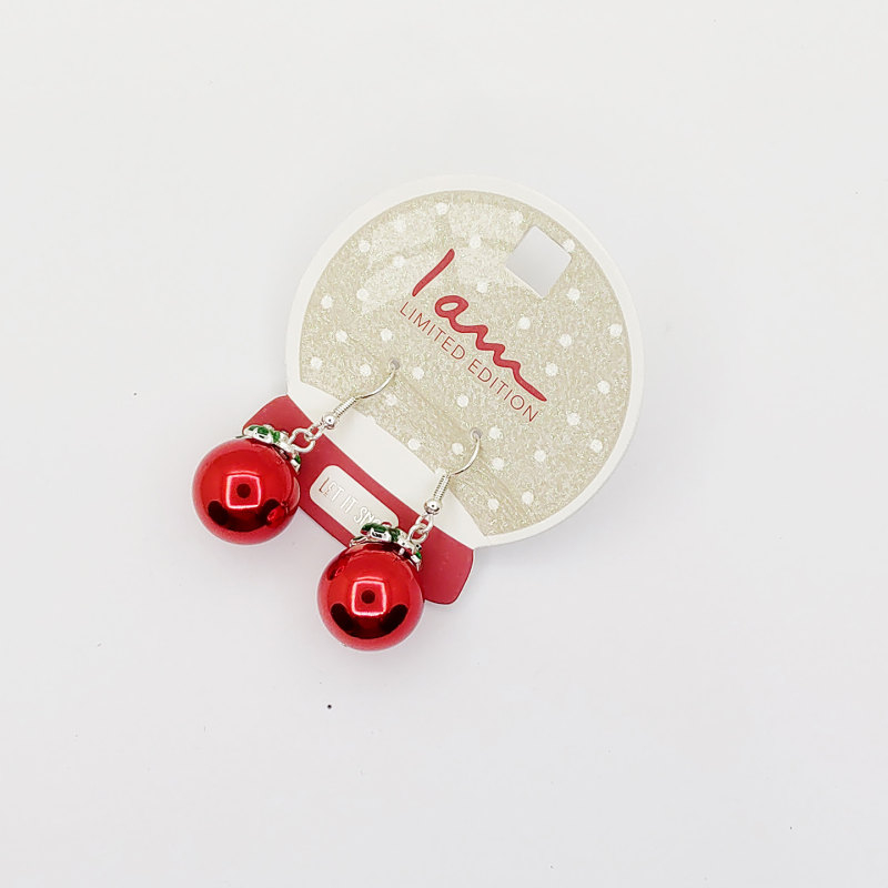 گوشواره زنانه آی ام مدل Xmas let it snow