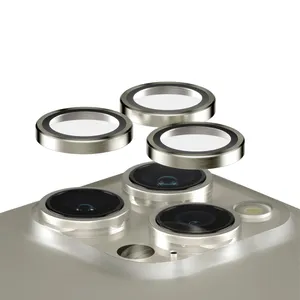محافظ لنز دوربین گوف مدل Ring Metal مناسب برای گوشی موبایل اپل iPhone 15 Pro