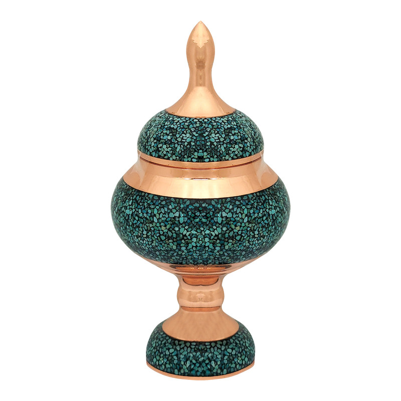 شکلات خوری فیروزه کوبی مدل تک پایه نقلی کد 98