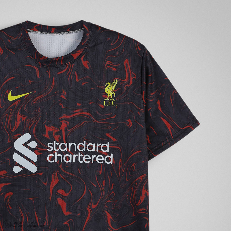 ست تی‌شرت و شلوارک ورزشی پسرانه مدل    LFC_Flame24