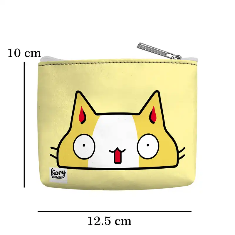 کیف پول فیوری مدل گربه طرح شاد کد fiory 2286