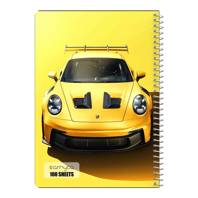 دفتر مشق 100 برگ سیمی کارنیکا طرح پورشه Porsche کد 65246