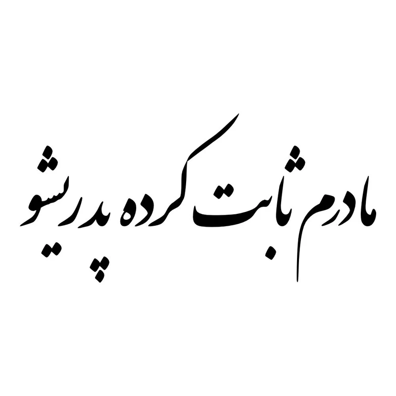 برچسب بدنه خودرو طرح مادرم ثابت کرد پدریشو کد MT-B476