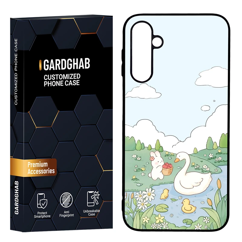 کاور گارد قاب مدل پشت گلس فانتزی مناسب برای گوشی موبایل سامسونگ Galaxy A24