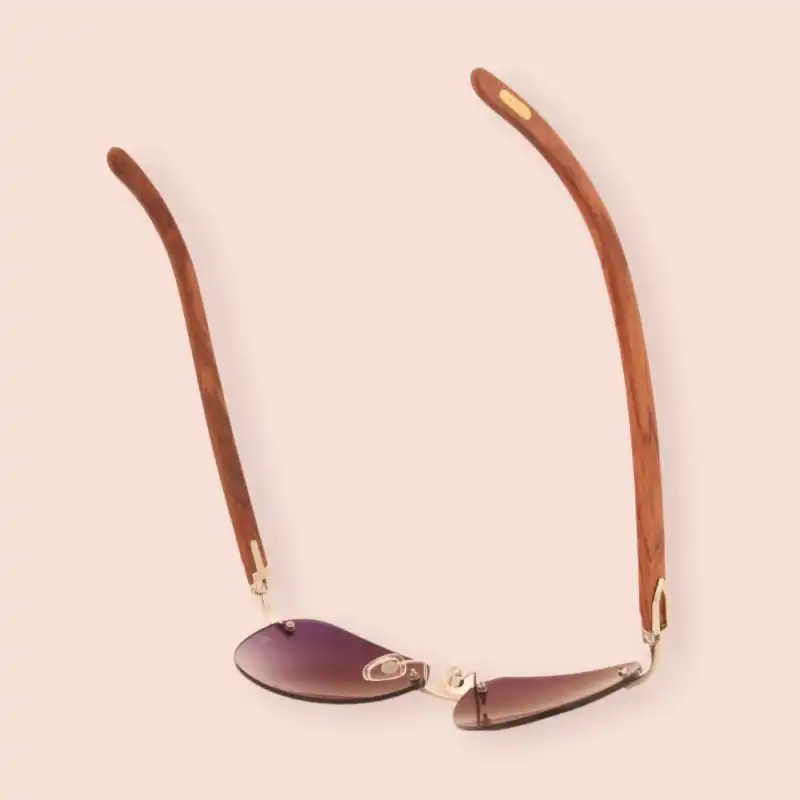 عینک آفتابی کارتیه مدل 00765-WOODEN SIGNTURE EDITION