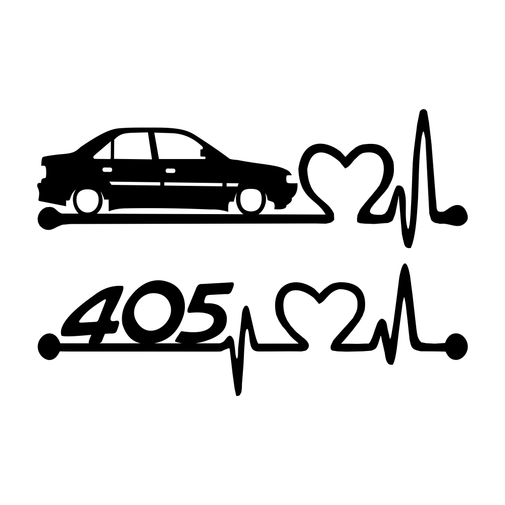 نقد و بررسی برچسب بدنه خودرو ماتریسیو طرح ضربان قلب ماشین 405 کد M300 مجموعه 2 عددی توسط خریداران