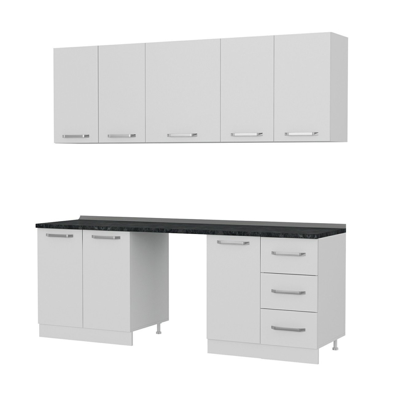 کابینت آشپزخانه مدل B-2 Minar 220 cm مجموعه دو عددی