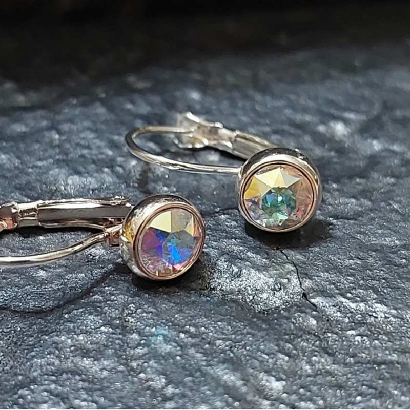 گوشواره زنانه آی ام مدل نگینی کد 54