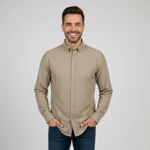 پیراهن آستین بلند یقه برگردان مردانه ایزی دو مدل 68130301