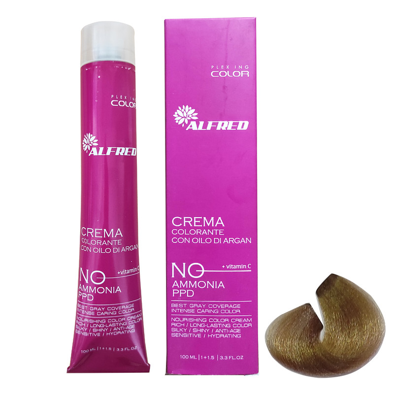 رنگ مو آلفرد شماره 9.3 حجم 100 ميلي ليتر رنگ بلوند طلایی خیلی روشن