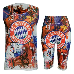 ست تاپ و شلوارک مردانه طرح BAYERN MUNCHEN کد 51517