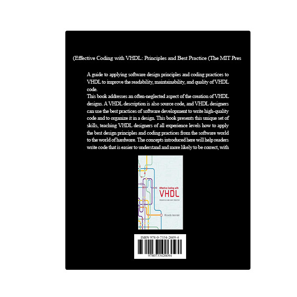 قیمت و خرید کتاب Effective Coding with VHDL: Principles and Best Practice (The MIT Press) اثر ...